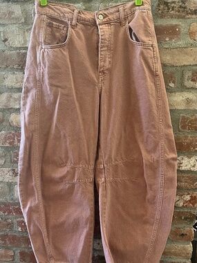 We the Free Mid rise Barrel Jeans